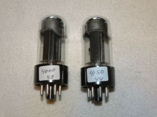 2 x 6V6gt Sylvania Tubes Very Strong Matched Pair (4 pair Available) 2