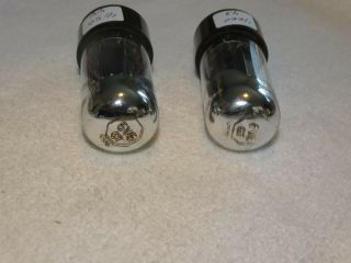 2 x 6V6gt Sylvania Tubes Very Strong Matched Pair (4 pair Available) 3