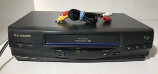 Panasonic Omnivision Pv - V4020 4 Head Vcr Video Cassette Recorder Vhs Tape Player