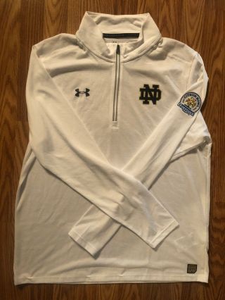 Team Issued Notre Dame Football Citrus Bowl 1/4 Zip Up 2xl
