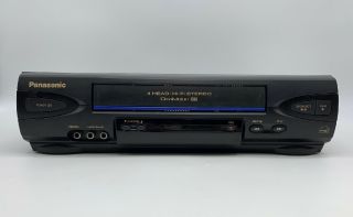 Panasonic Pv - V4522 Vcr Vhs Hifi Stereo Omnivision Cassette Player Recorder