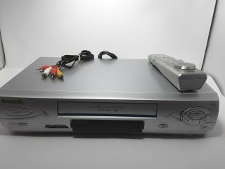 Panasonic Pv - V4622 - K Vcr Vhs Recorder 4 Heads With Remote