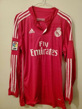 Adidas Real Madrid Long Sleeve Soccer Jersey 8 Kroos Mens Small