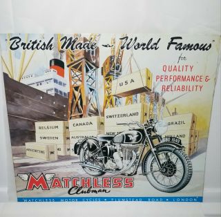 Matchless Clubman 1949 Motorcycle Metal Sign