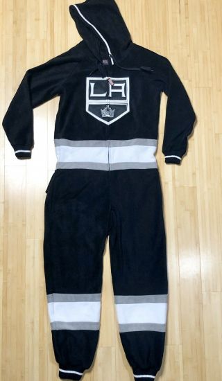 Nwot Hockey Sockey La Kings Nhl - Adult S - Hoodie Pajama Union Suit
