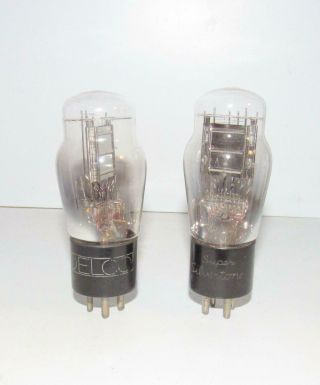 Pair (2) National Union Made 71a St Amplifier Tubes.  Tv - 7 Test @ Nos Specs.