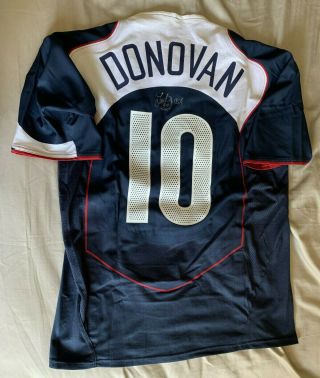 Landon Donovan Match Worn Autographed Usa Jersey
