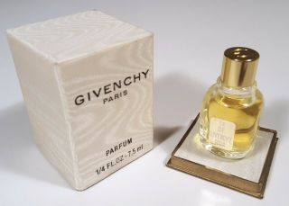 Le De Givenchy Vintage Perfume 7.  5ml 1/4 Oz Pure Parfum Bottle W Box