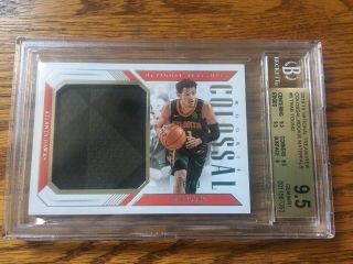 Bgs 9.  5 Trae Young 2018/19 National Treasures Colossal Rookie Materials 36/99
