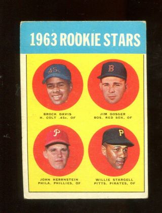 1963 Topps Willie Stargell Rc 553 Vgex,  Scc5091