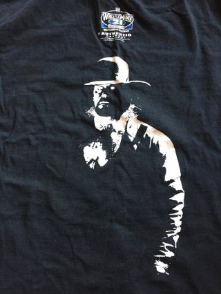 The Undertaker Large T Shirt Look into the eyes of the deadman WWE WWF 2