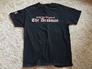 The Undertaker Large T Shirt Look into the eyes of the deadman WWE WWF 3