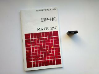 Hp 41 Math Pac Module Hp 41c Hp 41cv Hp 41cx Calculator 5061 - 5261