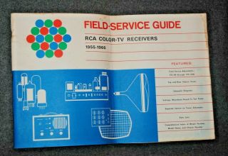 Rca Color Tv Receivers Field Service Guide 1955 - 1966