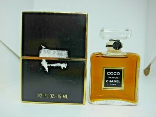 Chanel Coco 15 Ml 0.  5 Oz Pure Parfum Perfume 19dec76 - T