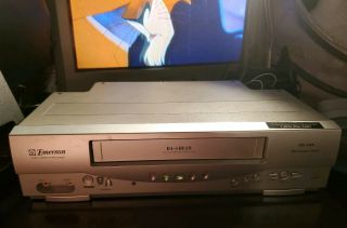Emerson Ewv403 Vcr 4 - Head Video Cassette Recorder Vhs Player