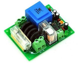 115vac Mains Power On Delay Soft - Start Protection Module,  With 12 Vdc Regulator.
