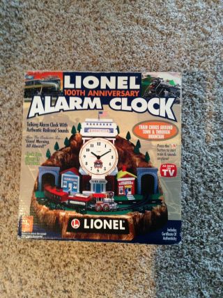 Lionel Train Talking Alarm Clock Animated 100th Anniversary With Cord