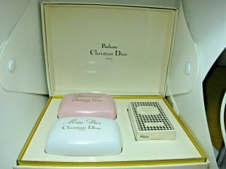 Christian Dior 2 X 80 G Soap & Miss Dior 1 X 26 Ml Edc Perfume Set 19dec76 - T