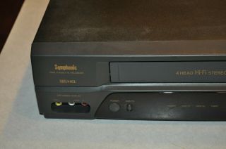 Symphonic SL2860 4 - Head Hi - Fi VCR VHS Cassette Recorder & 2