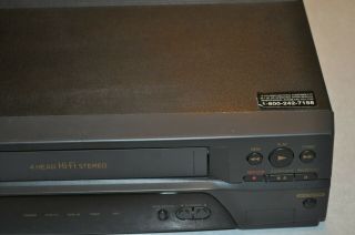 Symphonic SL2860 4 - Head Hi - Fi VCR VHS Cassette Recorder & 3
