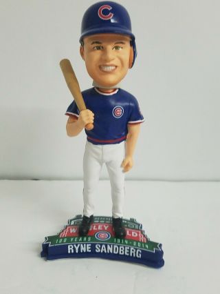 Ryne Sandberg Chicago Cubs Wrigley Field 100 Years Bobblehead Foco