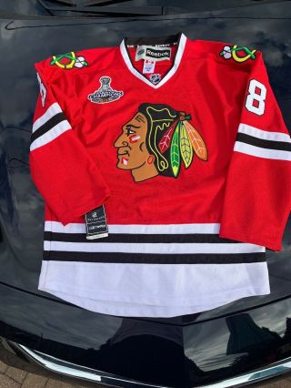 Patrick Kane Chicago Blackhawks 2013 Stanley Cup Reebok Authentic Jersey Size 48