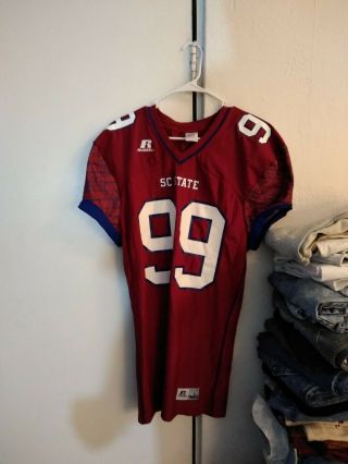 Sc State Bulldogs Team Issued Russell Athletic Football Jersey Size Large 99