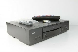 Rca Vr529 Vcr Bundle With Remote Batteries And Coaxial Cable For Tv Hookup