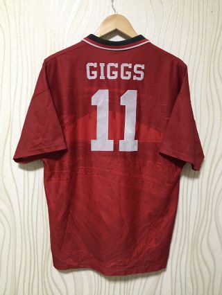 Manchester United 1994 1995 Nike Home Football Soccer Shirt Jersey 11 Giggs