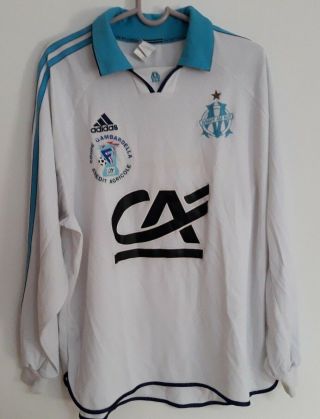 Olympique De Marseille France Soccer Jersey Shirt Size Xl Match Worn