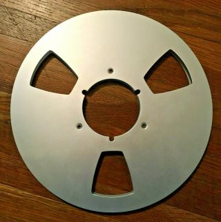 Ampex 10.  5 " Empty Metal Take Up Reel.  For 1/4 " Reel To Reel Tape Decks.
