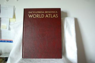 Encyclopedia Britannica World Atlas 1960s Vintage Maps