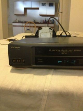 Sharp VC - H954U 4 Head HiFi VHS Player VCR Recorder w/Remote - and 2