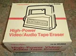 Realistic High Power Bulk Tape Eraser 44 - 233a Video Audio Radio Shack 11
