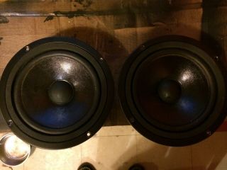 Pair 6 1/2 " Mid - Range Speakers From Optimus Sts 1500 Cabinets - Vgc - Fully