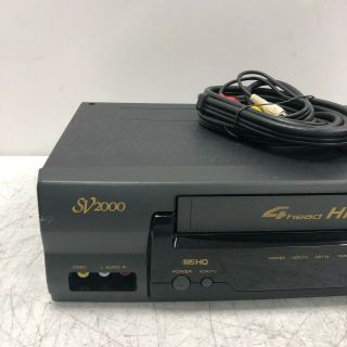 SV2000 SVB106AT21 VCR 4 HEAD HI FI VHS VIDEO CASSETTE RECORDER 2