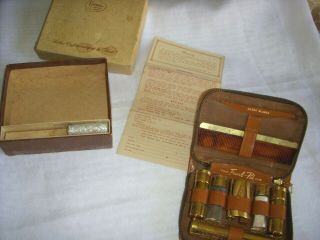 Vintage Grimes TRAVEL - PAK Gillette Shaving Kit Razor Comb Box 2