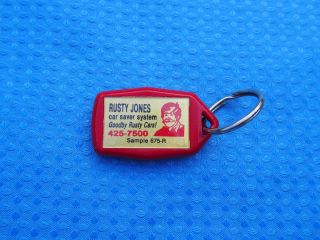 Vintage Rusty Jones " Goodbye Rusty Cars " Salesman Sample Thermometer Key Chain