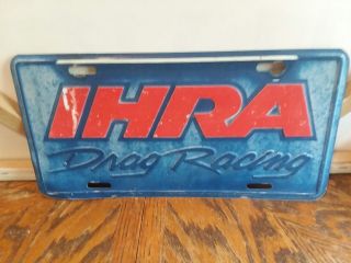 International Hot Rod Association Vintage License Plate Novelty Booster Vanity