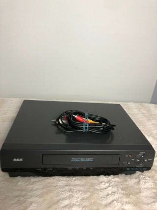 Rca Vr - 501 Vhs Player In Exc 4 Head On Screen Programing