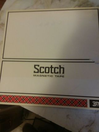 Vintage Scotch 10 1/2 " Metal Empty Take Up Reel W/box For 1/4 " Tape