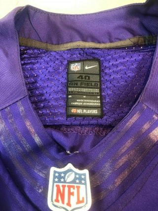 Minnesota Vikings - Anthony Barr 55 Nike Men ' s Purple NFL Player Game Jersey 3