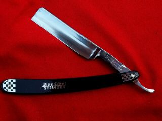 Shave Ready Blue Steel Straight Razor Carl Schmidt Solingen Fancy Scales Beauty