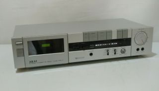 Akai Hx - 1 Stereo Cassette Deck Hi - Fi Dolby System Vu Meter