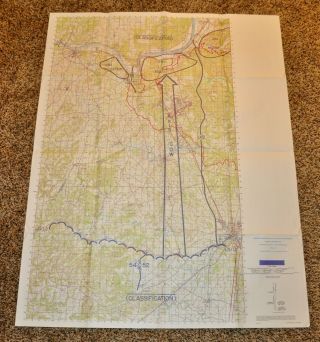 1969 Fort Knox Kentucky Army Cavalry Training Exercise Topographical 1:50000 Map