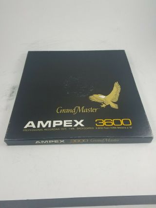 Grandmaster Ampex 3600 10 - 1/2 " Reel To Reel Tape 1mil Backcoated Meatloaf Bat