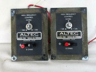 Altec Lansing Model One Speaker Crossovers