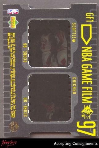1996 - 97 Upper Deck SP Game Film GF1 Michael Jordan Chicago BULLS 2