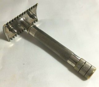 1907 Serial Number Gillette Old Type Single Ring Open Comb De Safety Razor